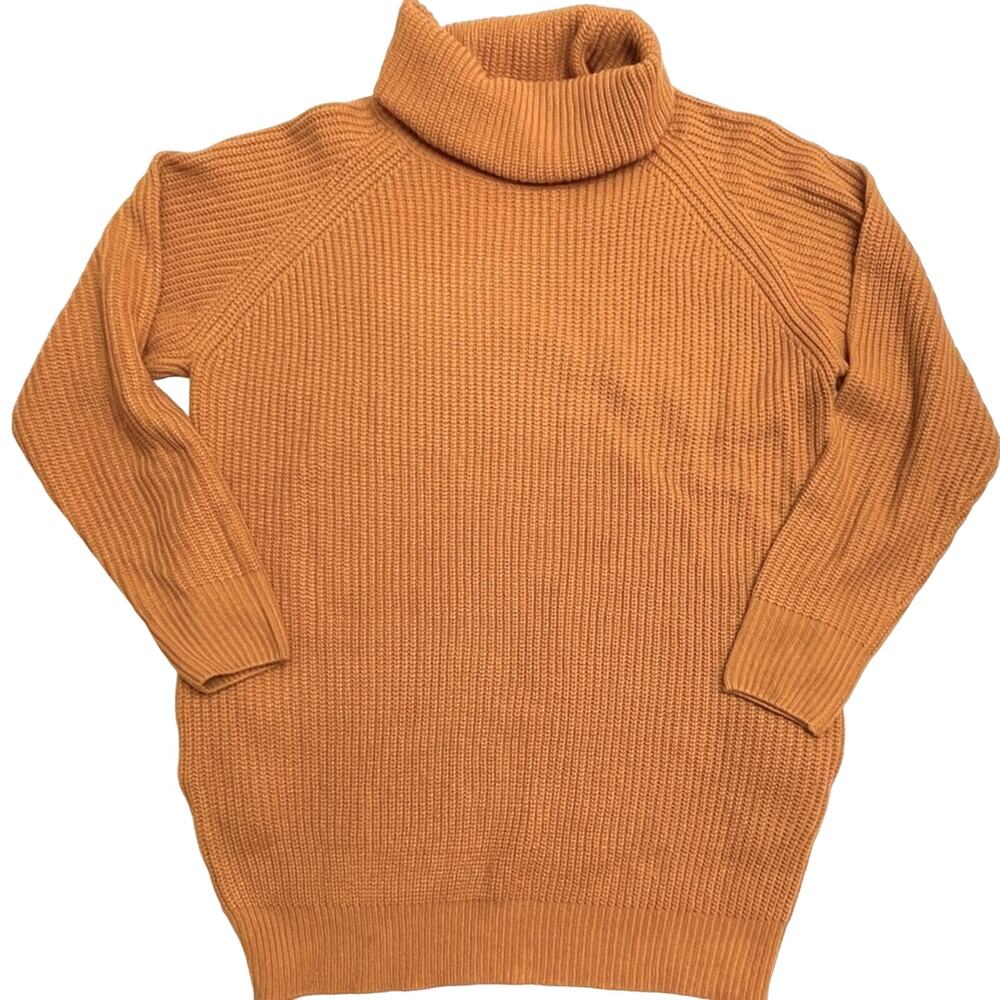 Oversized Loose Turtleneck Pullover Sweater Dress w/ Pockets Size Small - Picture 5 of 7